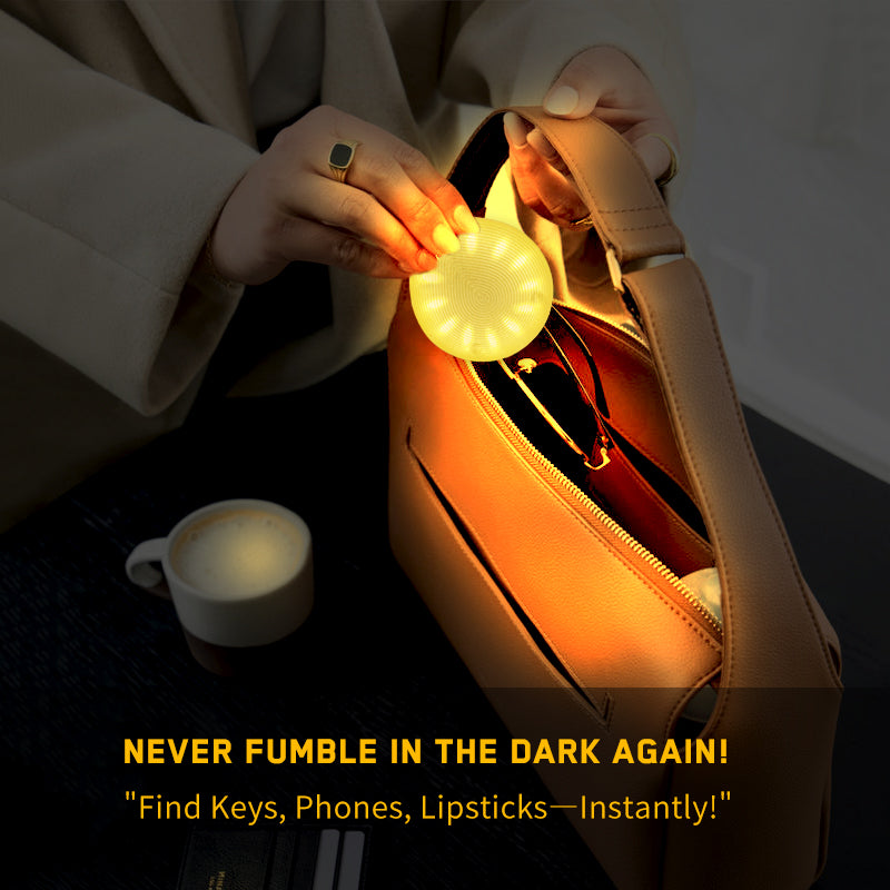 Tubasion 2-in-1 Purse Light with Clip & Hook, USB-C Rechargeable Handbag Light, Ultra Bright Bag Lights for Purses, Upgraded Automatic Sensor Purse Must Haves Accessories Gift for Women Girls