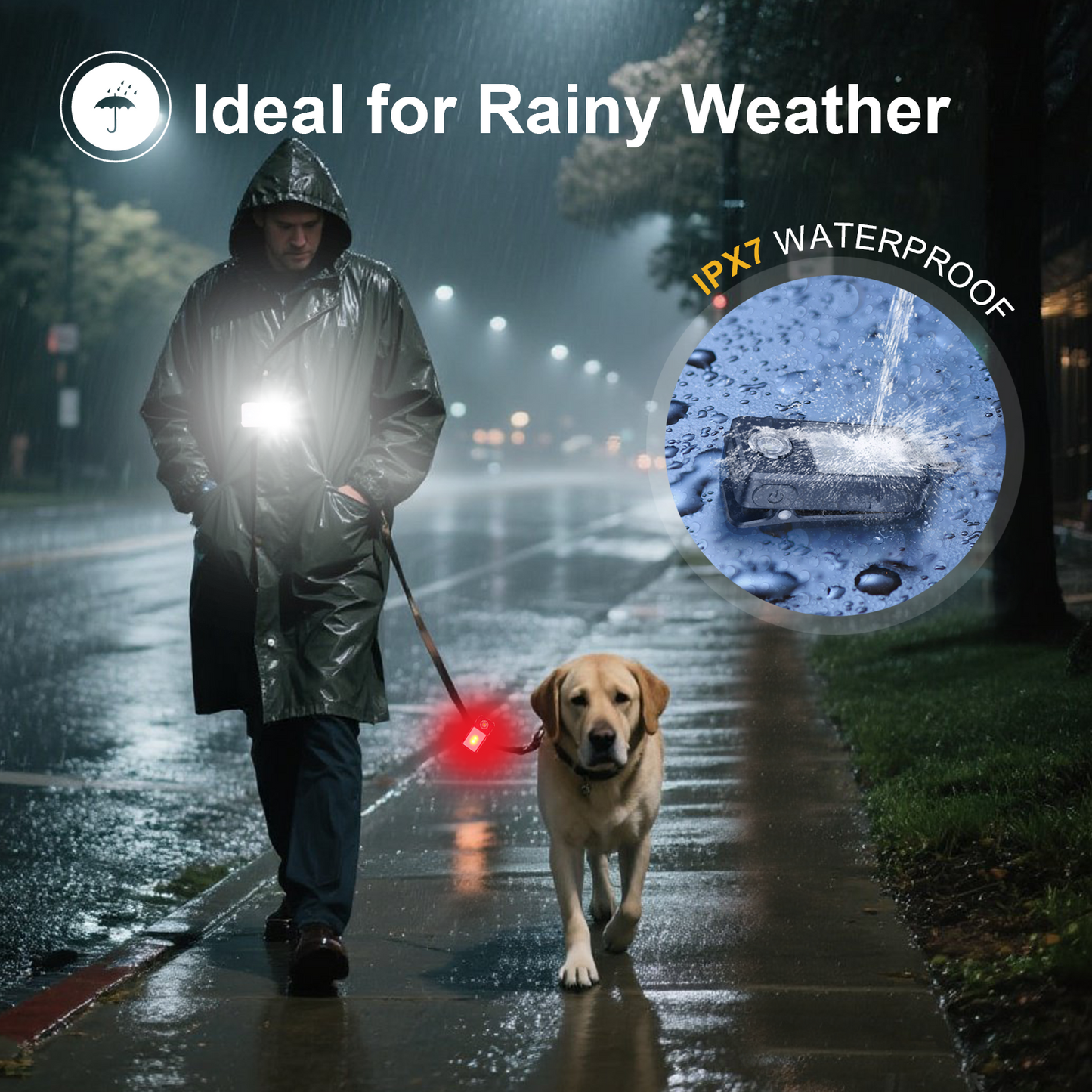 Tubasion Clip On Running Light with 3 Modes, USB-C Rechargeable Running Lights for Runners, IPX7 Waterproof Flashlight for Jogging, Cycling, Working, Dog Walking, Camping and Safety Warning